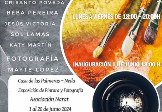 NarArt inaugura este sábado unha exposición colectiva de pintura e fotografía en Neda